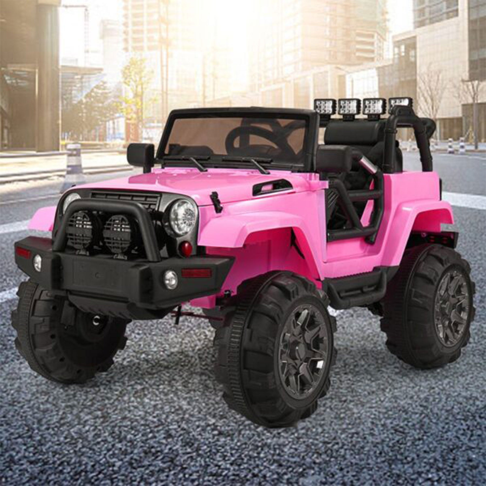 TOBBI 24V Kids Electric Battery Powered 3 Speed Jeep Ride On Toy with Remote (Open Box)