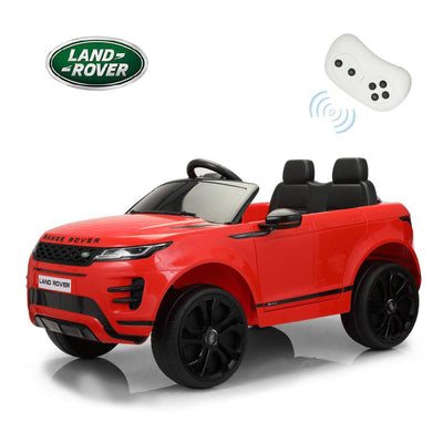 TOBBI 12V Kids Electric Battery Powered Licensed Land Rover Ride On Toy Car, Red