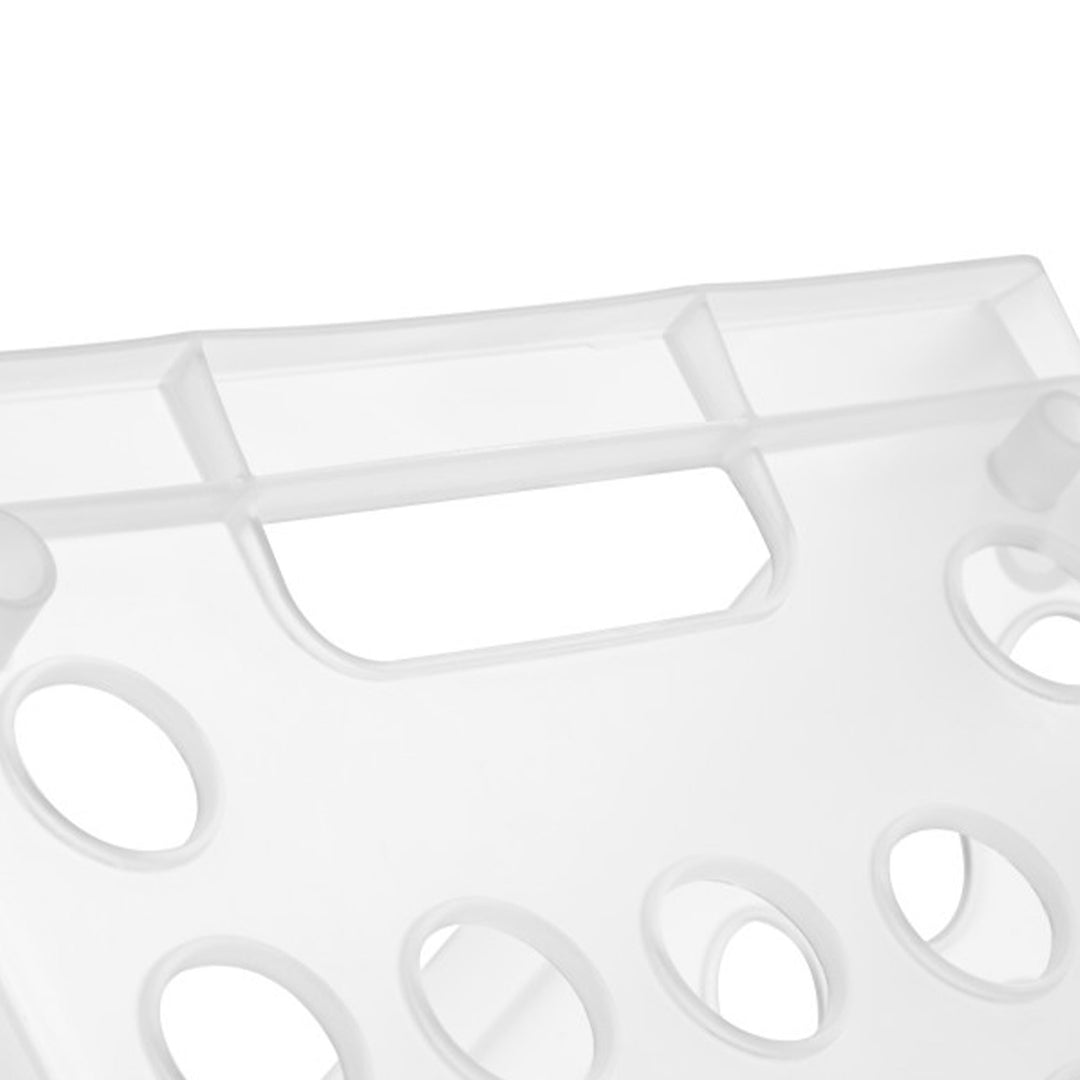 Sterilite Convenient Mini Square Small Storage Organizing Crate, Clear (12 Pack)