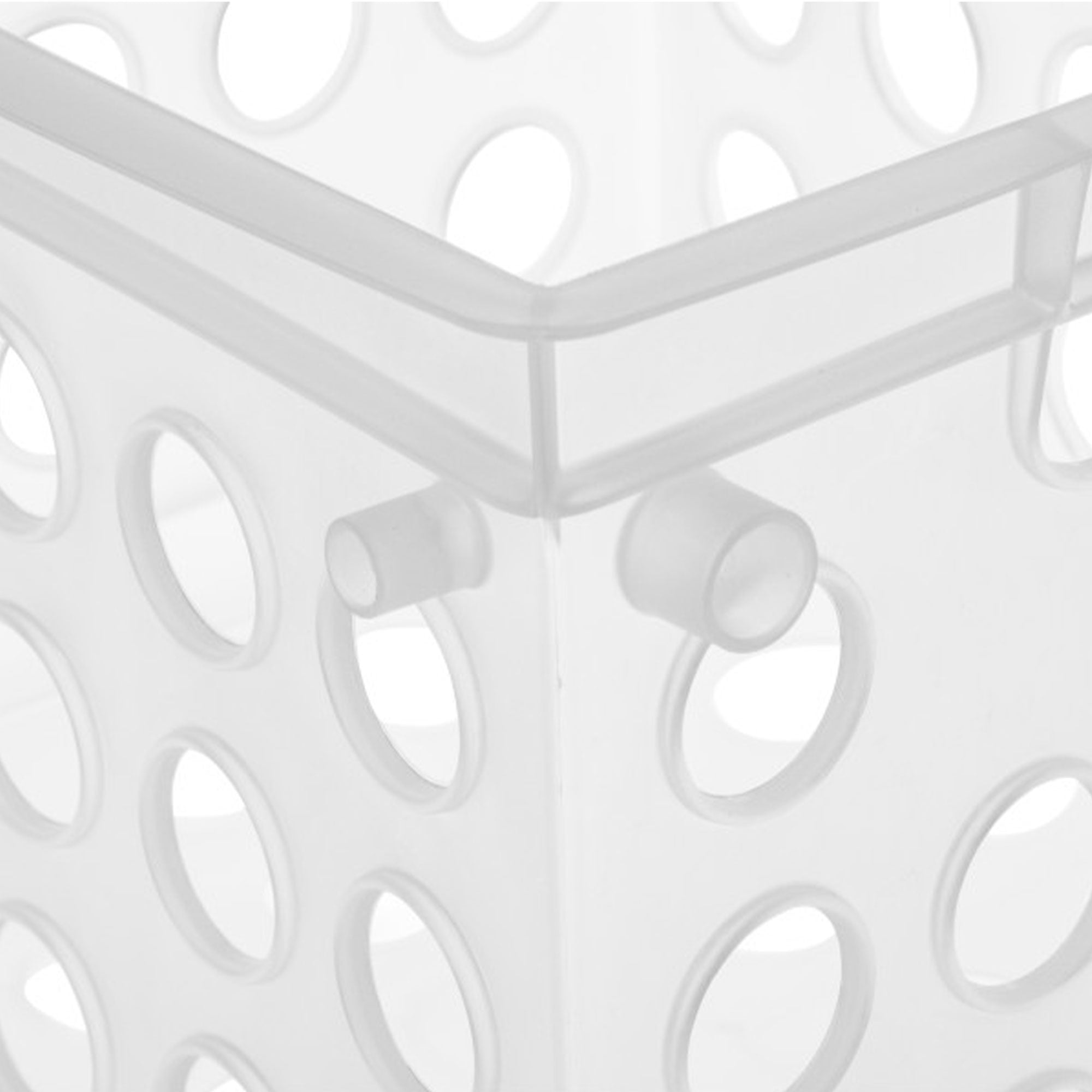 Sterilite Convenient Mini Square Small Storage Organizing Crate, Clear (12 Pack) - VMInnovations