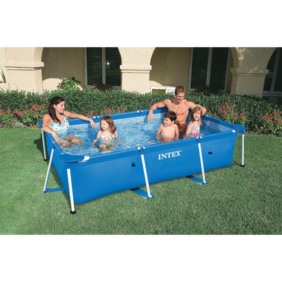 Intex 86 x 23" Frame Above Ground Baby Splash Swimming Pool & Chlorine Tabs - VMInnovations
