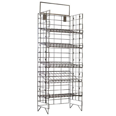 Only Garment Racks 08-407BLK Steel Potato Chip Rack with 5 Shelves and 48 Clips