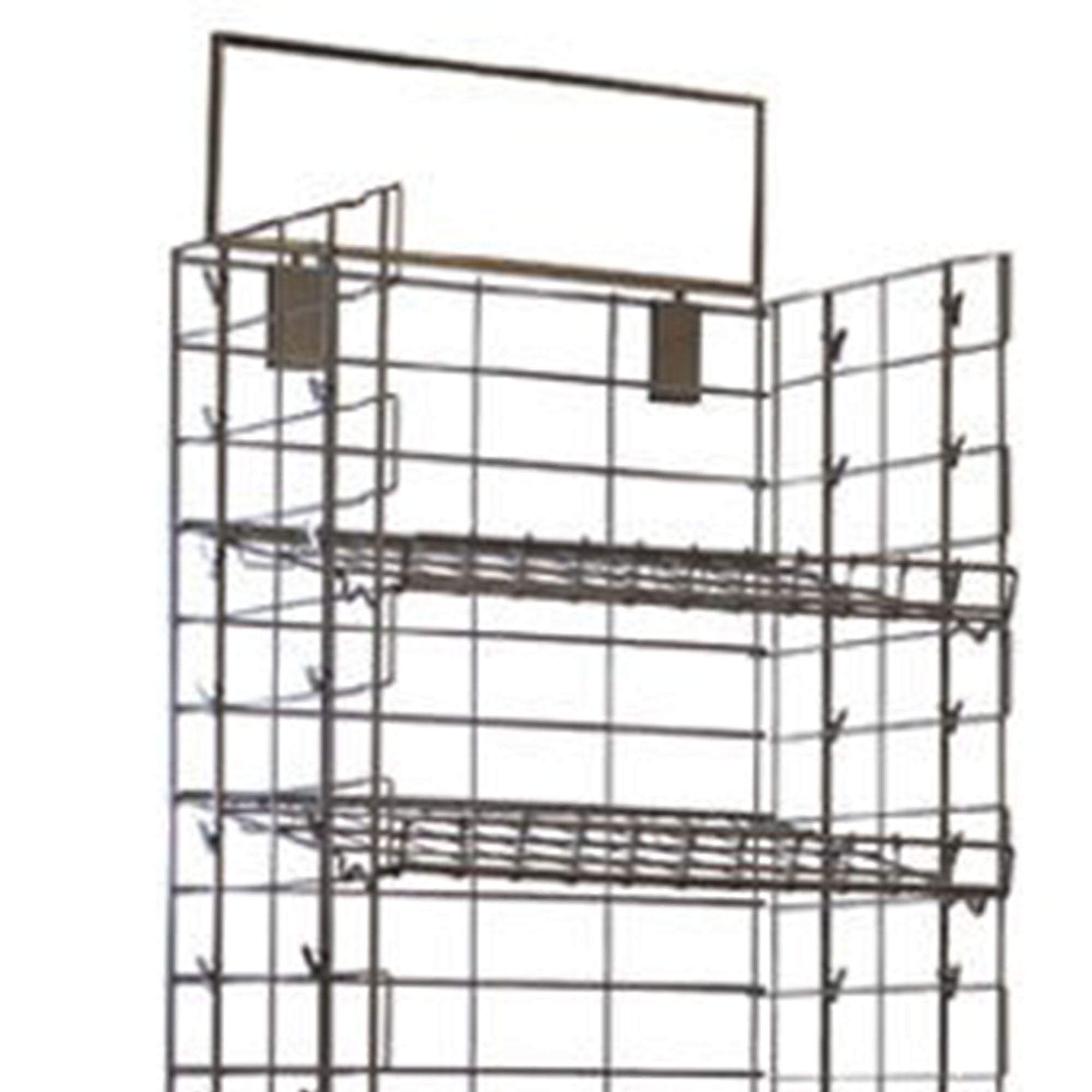 Only Garment Racks 08-407BLK Steel Potato Chip Rack with 5 Shelves and 48 Clips