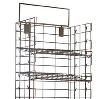 Only Garment Racks 08-407BLK Steel Potato Chip Rack with 5 Shelves and 48 Clips