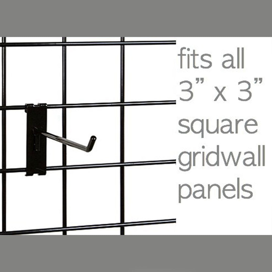 Only Garment Racks 4" Gridwall Hook-25 Pack & 6" Gridwall Hook-25 Pack(Open Box)
