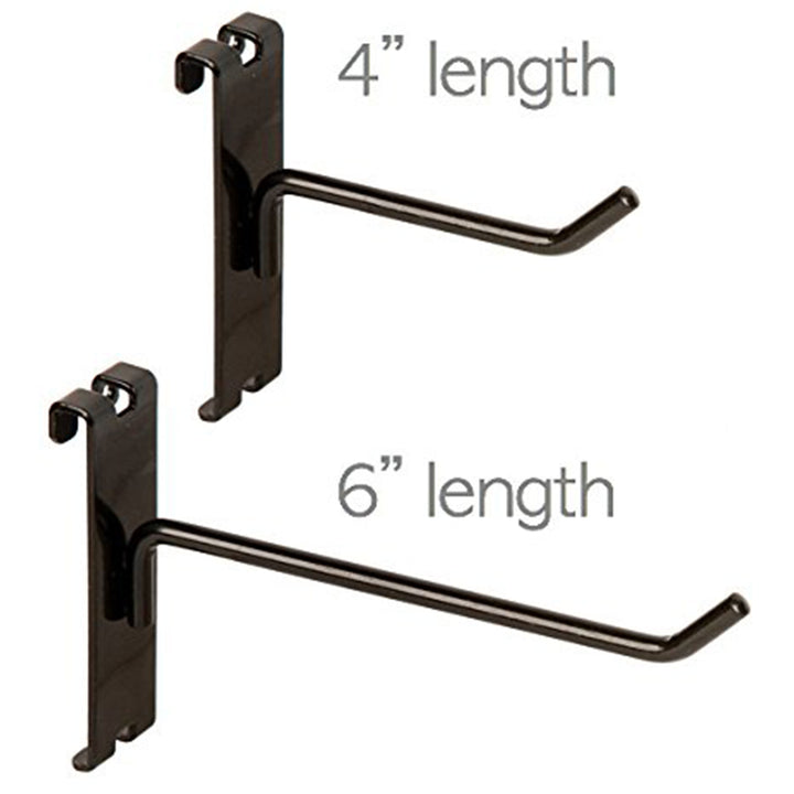 Only Garment Racks 4" Gridwall Hook-25 Pack & 6" Gridwall Hook-25 Pack(Open Box)