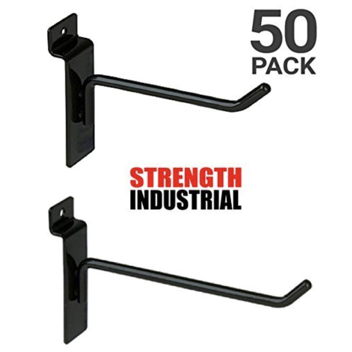 Only Garment Racks Hooks for Slatwall Panels, 4in 25-Pk & 6in 25-Pk (Open Box)