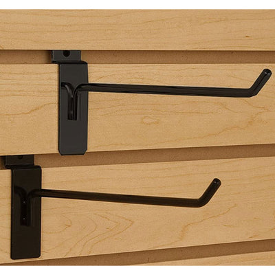Only Garment Racks Hooks for Slatwall Panels, 4in 25-Pk & 6in 25-Pk (Open Box)