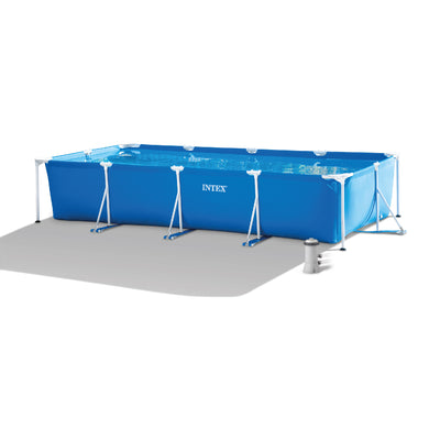Intex 14ft x 33in Rectangular Above Ground Backyard Pool with Filter - VMInnovations