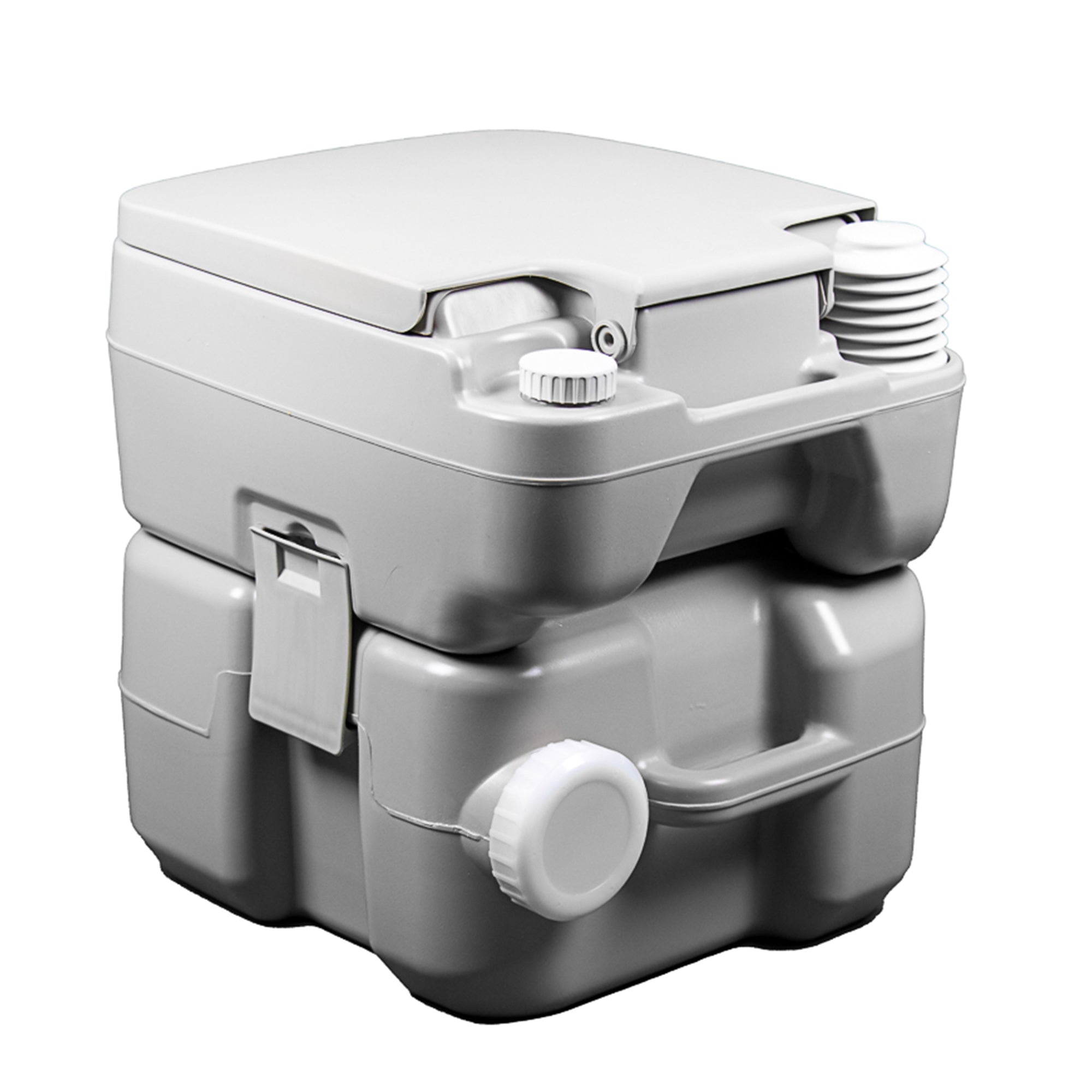 Reliance Flush-N-Go 1020T Portable Toilet with Flush and 5 Gal Waste Tank, White