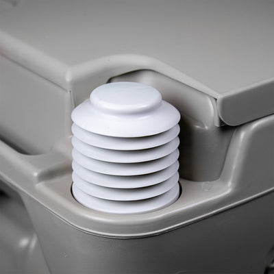 Reliance Flush-N-Go 1020T Portable Toilet with Flush and 5 Gal Waste Tank, White