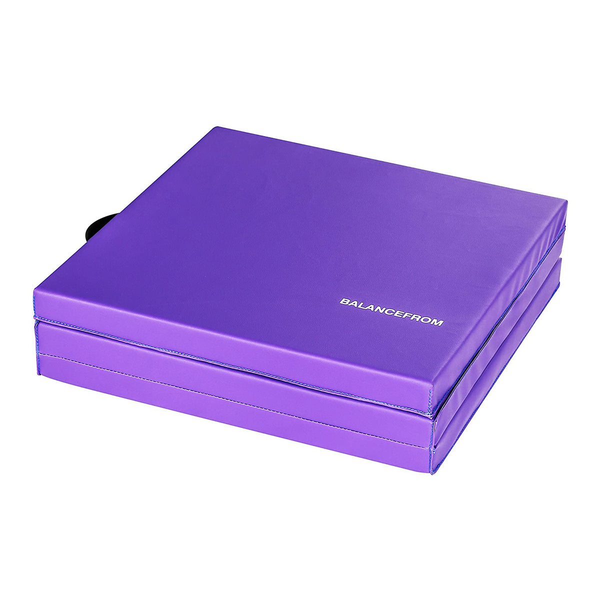 BalanceFrom Fitness GoGym 6x2' Folding Exercise Mat w/Handles, Purple (Open Box)