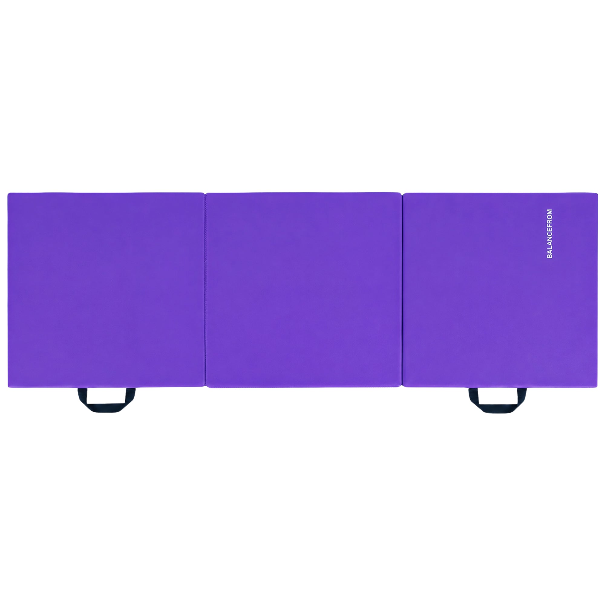 Fitness GoGym 6x2ft Folding 3 Panel Exercise Mat w/Handles, Purple (Used)