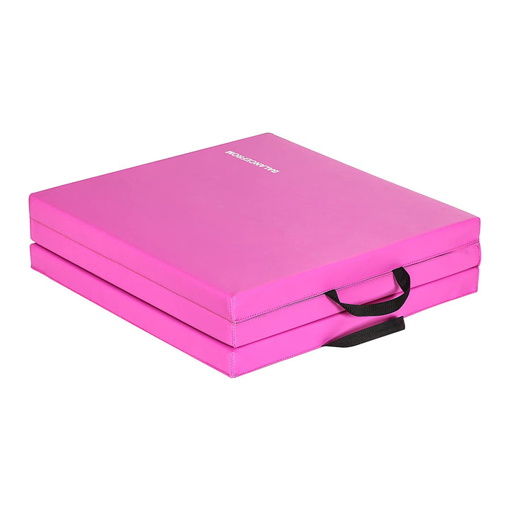 BalanceFrom Fitness GoGym 2 Inch Thick Tri Fold Folding Gymnastics Mat, Pink - VMInnovations
