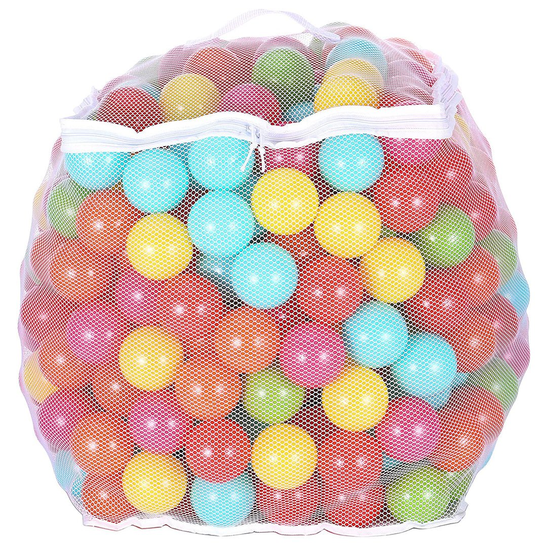 Fitness 2.3 In Crush Proof Play Pit Balls w/ Storage Bag, Multicolor (Used)