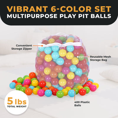 BalanceFrom Fitness 2.3 In Crush Proof Play Pit Balls w/ Storage Bag (For Parts)