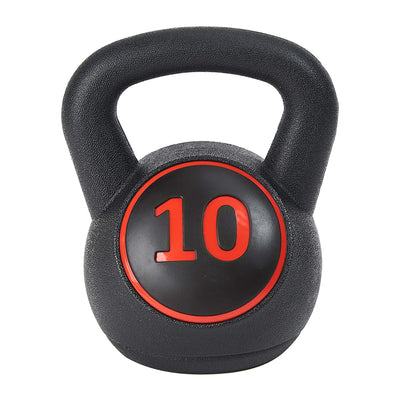 BalanceFrom Wide Grip Kettlebell Fitness Exercise Weights, 5, 10, and 15 Pounds - VMInnovations