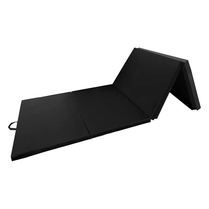 BalanceFrom Fitness 120 x 48" All Purpose Folding Gymnastics Exercise Mat, Black