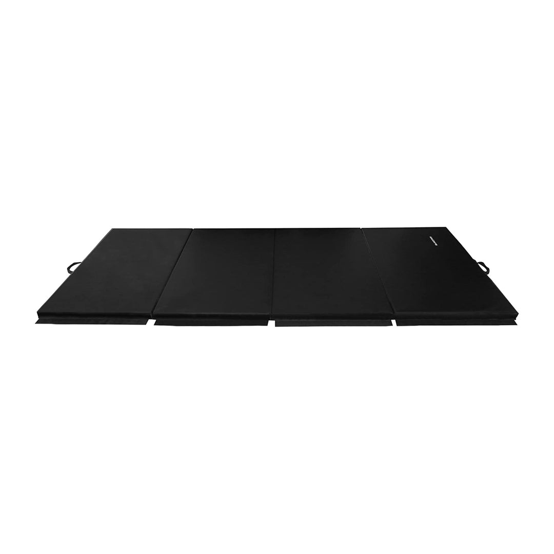 BalanceFrom Fitness 120 x 48" All Purpose Folding Gymnastics Exercise Mat, Black