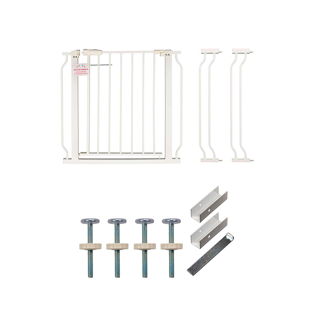 BalanceFrom Walk Thru Auto Close Hold Open Baby Safety Gate, (Open Box) - VMInnovations