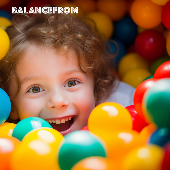 BalanceFrom 2.3" Crush Proof Play Pit Balls w/ Storage Bag, Multicolor(Open Box)