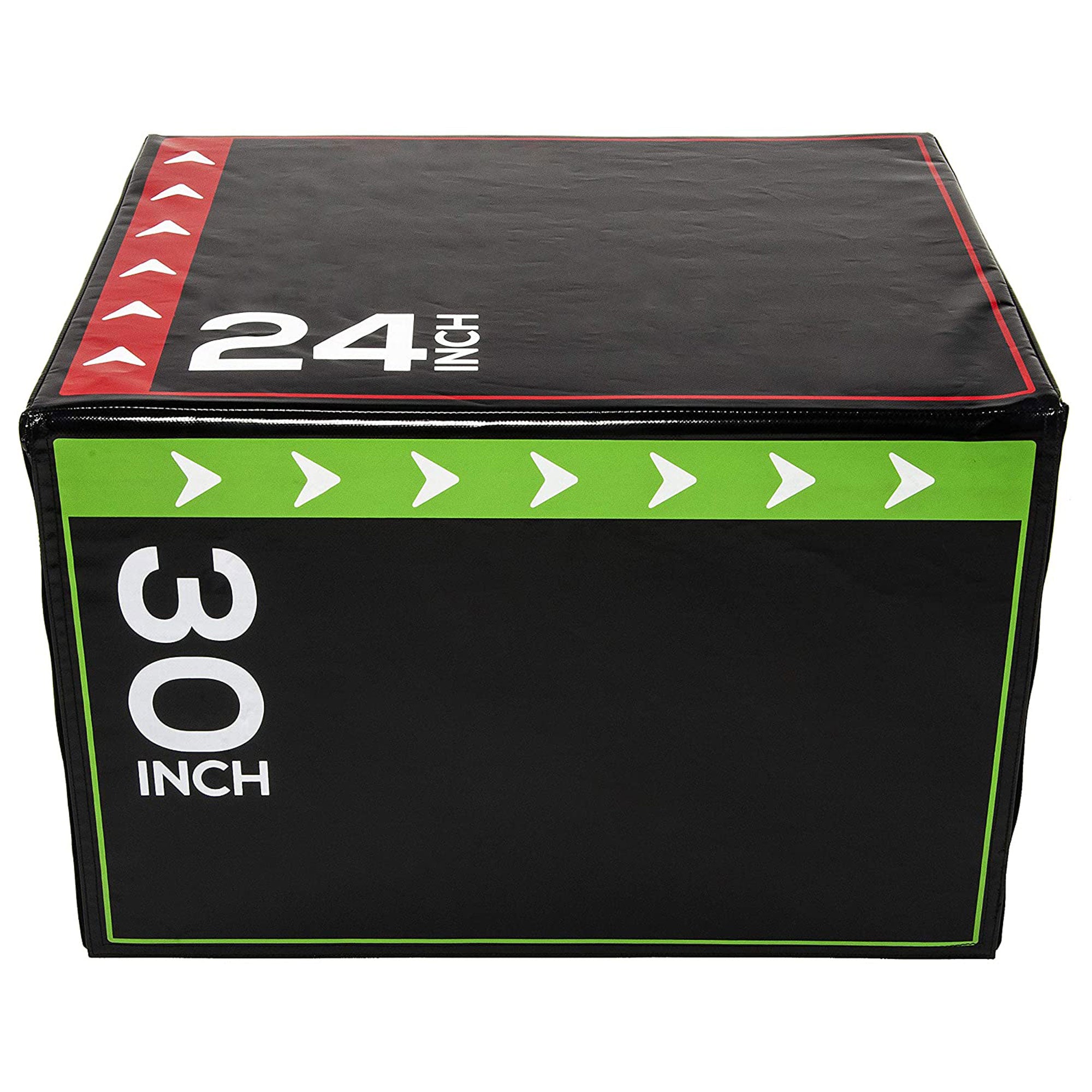 BalanceFrom Fitness 3 in 1 60lb Foam Box Jumping Exercise, Black (Damaged) - VMInnovations