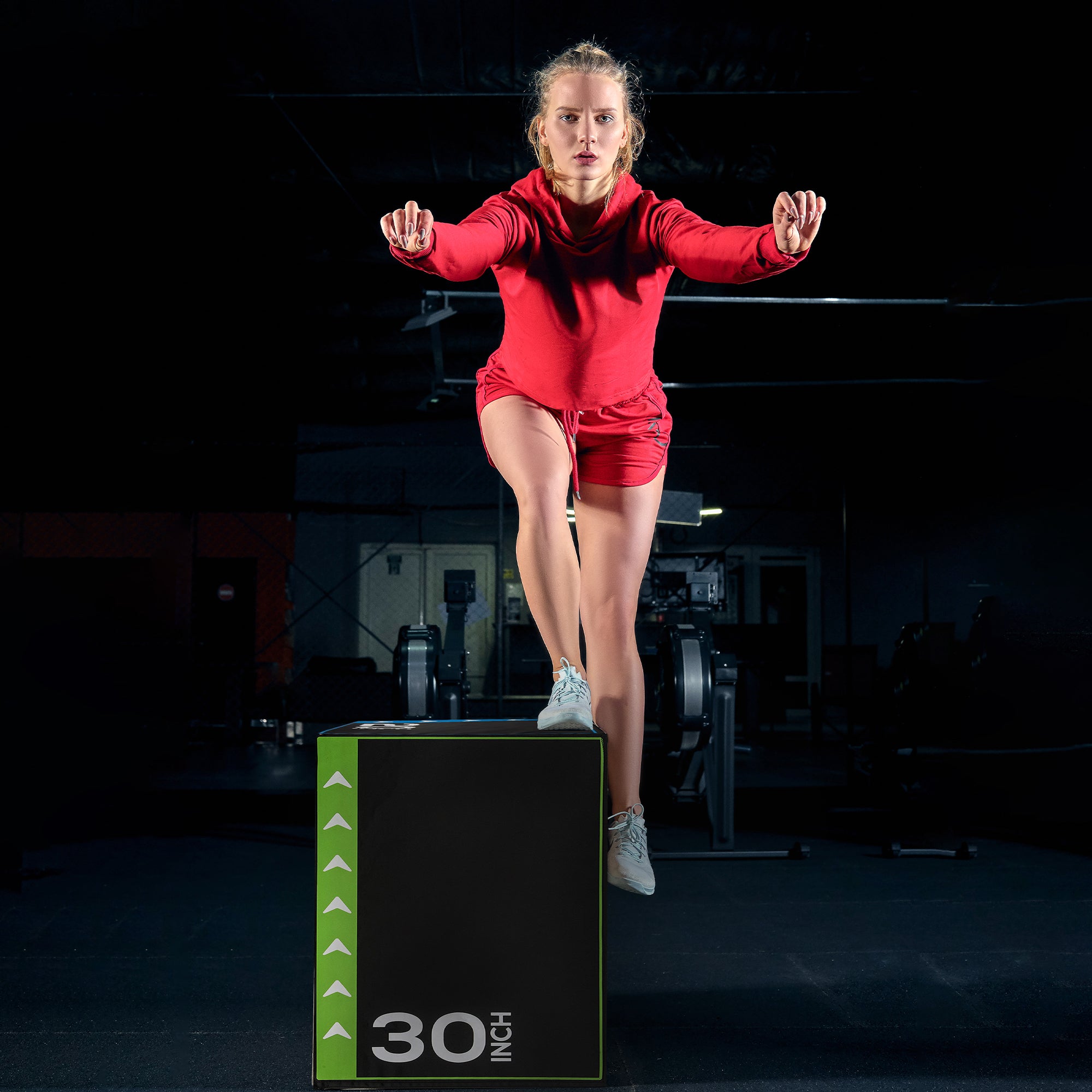 BalanceFrom Fitness 3 in 1 60lb Foam Box Jumping Exercise, Black (Damaged) - VMInnovations