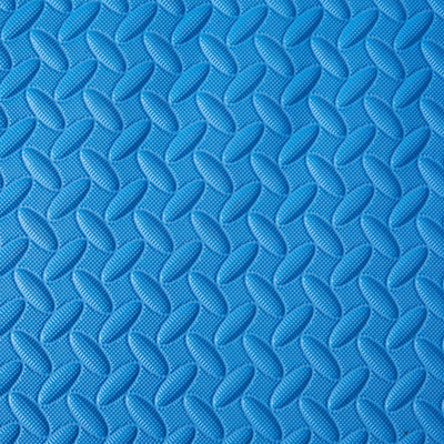BalanceFrom Fitness 96 Sq Ft EVA Foam Exercise Mat Tiles, Blue (Open Box)