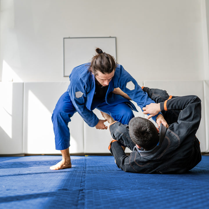 BalanceFrom Fitness 72 Sq Ft Interlocking EVA Foam Exercise Tiles, Blue (Used) - VMInnovations