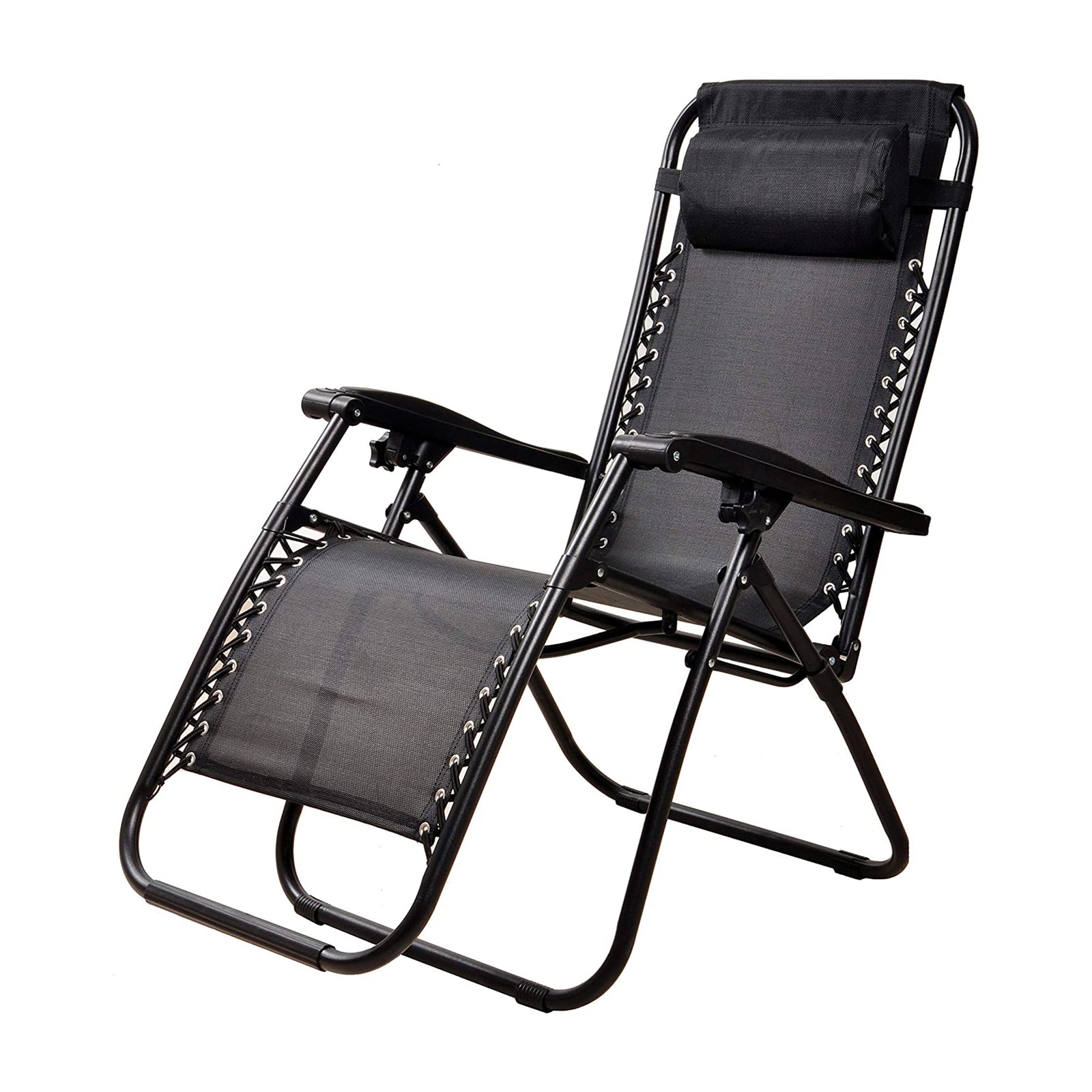 Elevon Adjustable Zero Gravity Recliner Lounge Chair , Black (Open Box) - VMInnovations