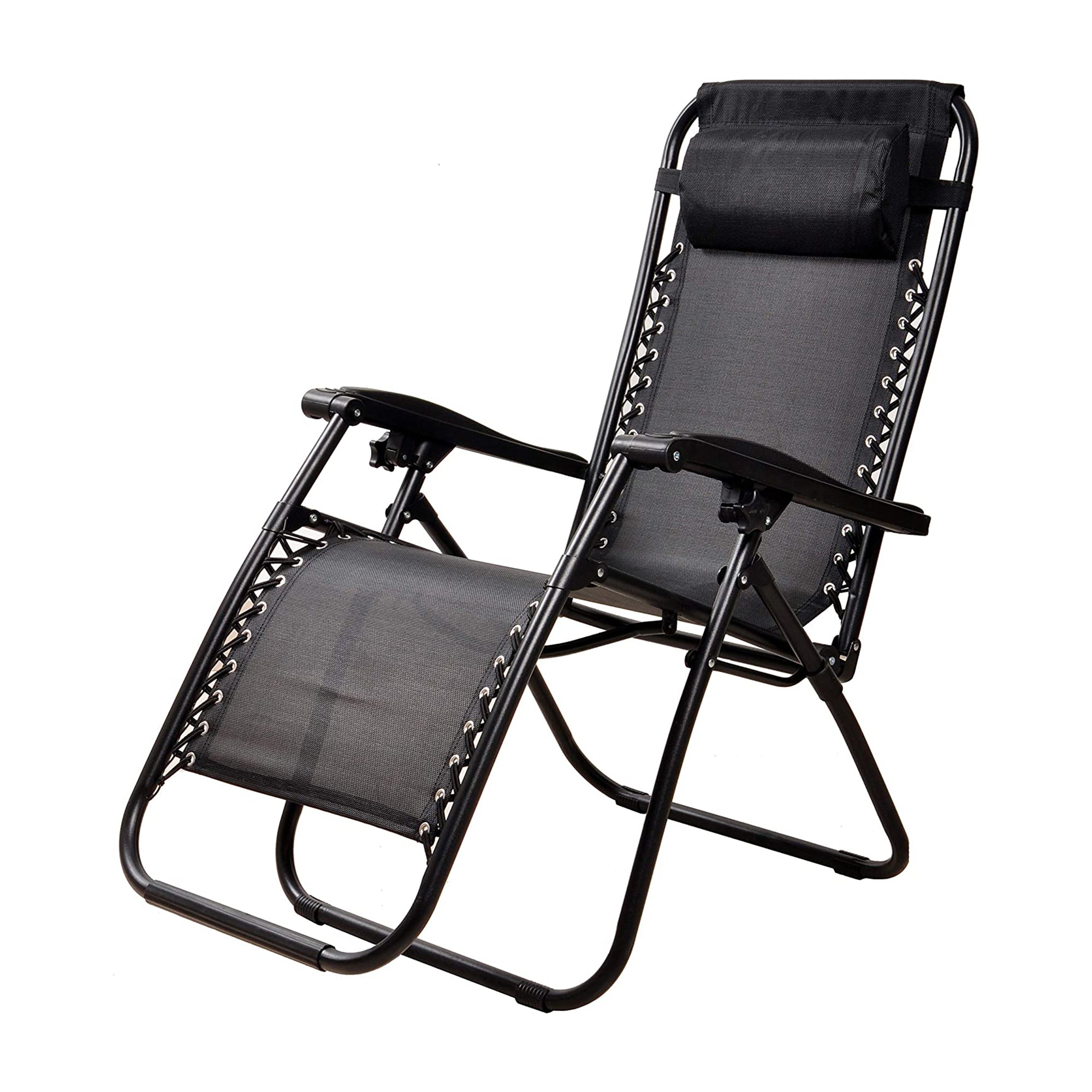 Elevon Adjustable Zero Gravity Recliner Lounge Chair for Outdoor Deck, Black - VMInnovations
