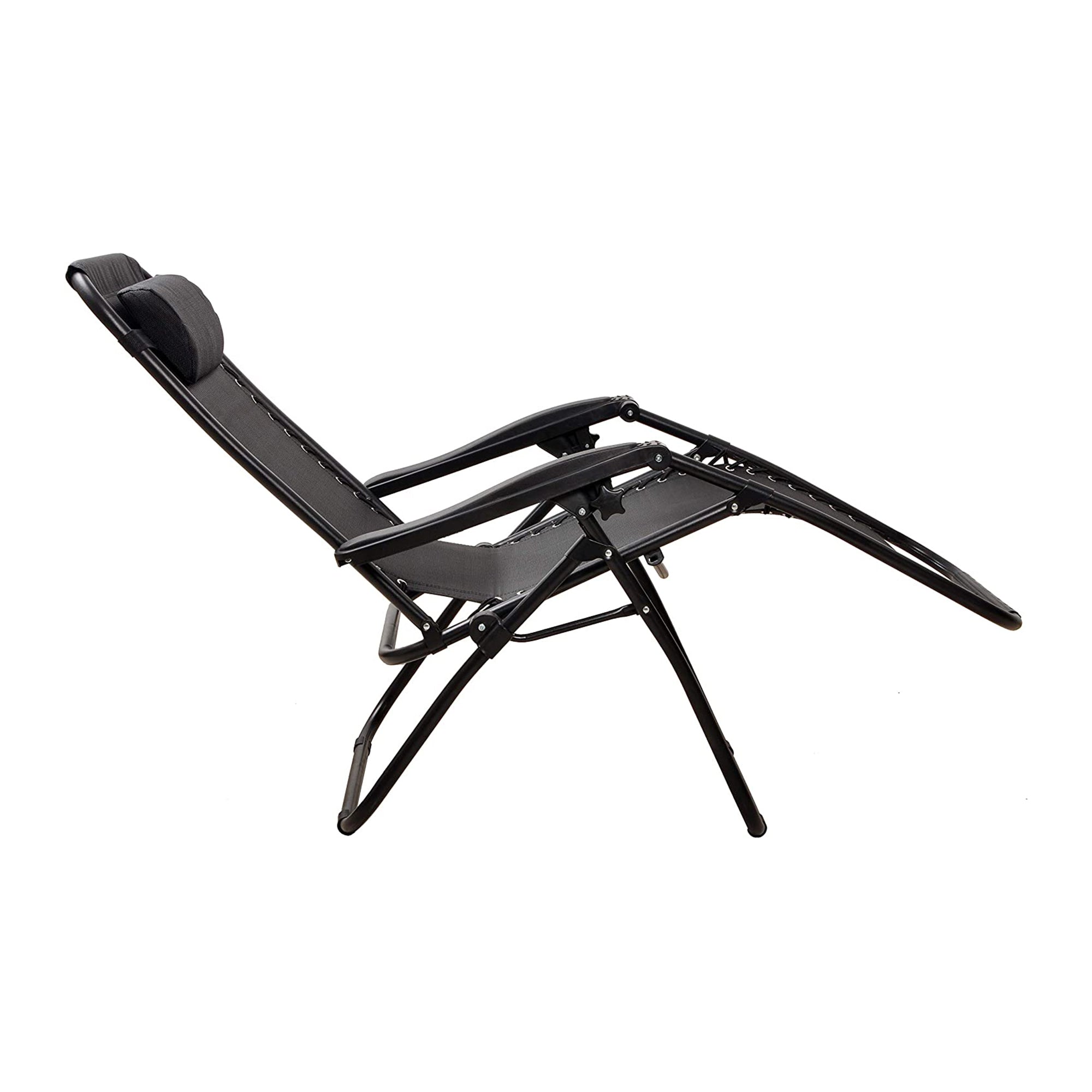 Elevon Adjustable Zero Gravity Recliner Lounge Chair for Outdoor Deck, Black - VMInnovations