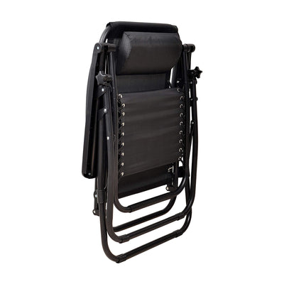 Elevon Adjustable Zero Gravity Recliner Lounge Chair for Deck,Black(Used)