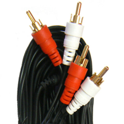 Acoustic Audio by Goldwood RCA25 Pro Audio 25 Foot Stereo Cables, Red and White (Open Box)