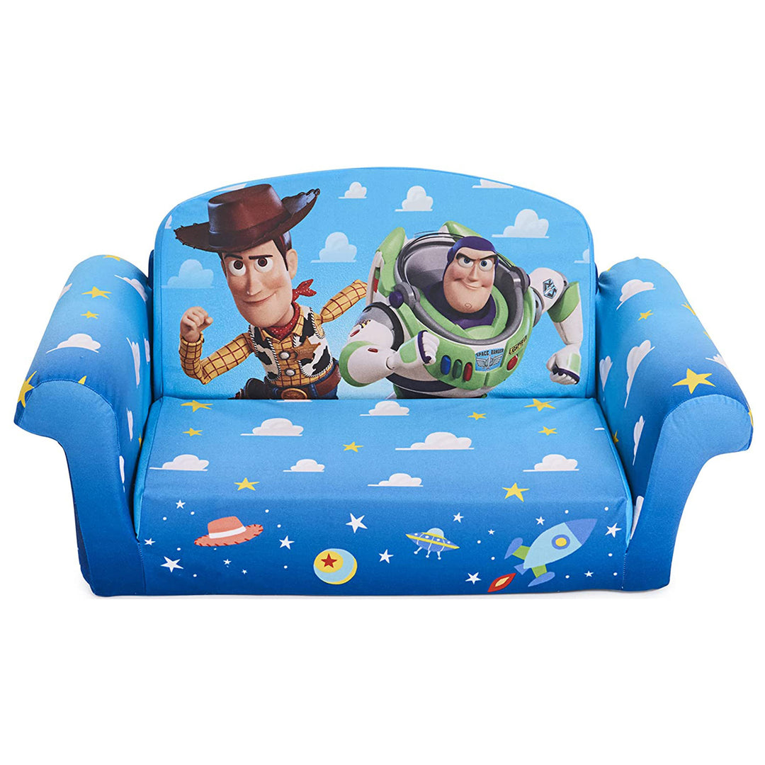 Marshmallow Furniture Kids 2-in-1 Flip Open Foam Sofa Bed, Toy Story (Used) - VMInnovations