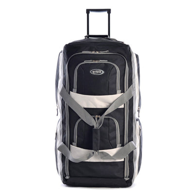 Olympia 33" 8 Pocket U Shape Rolling Duffel Bag w/ Retractable Handle (Open Box) - VMInnovations