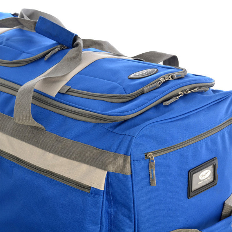 Olympia 29" 8 Pocket U Shape Rolling Duffel Bag w/ Handle, Blue (Open Box)