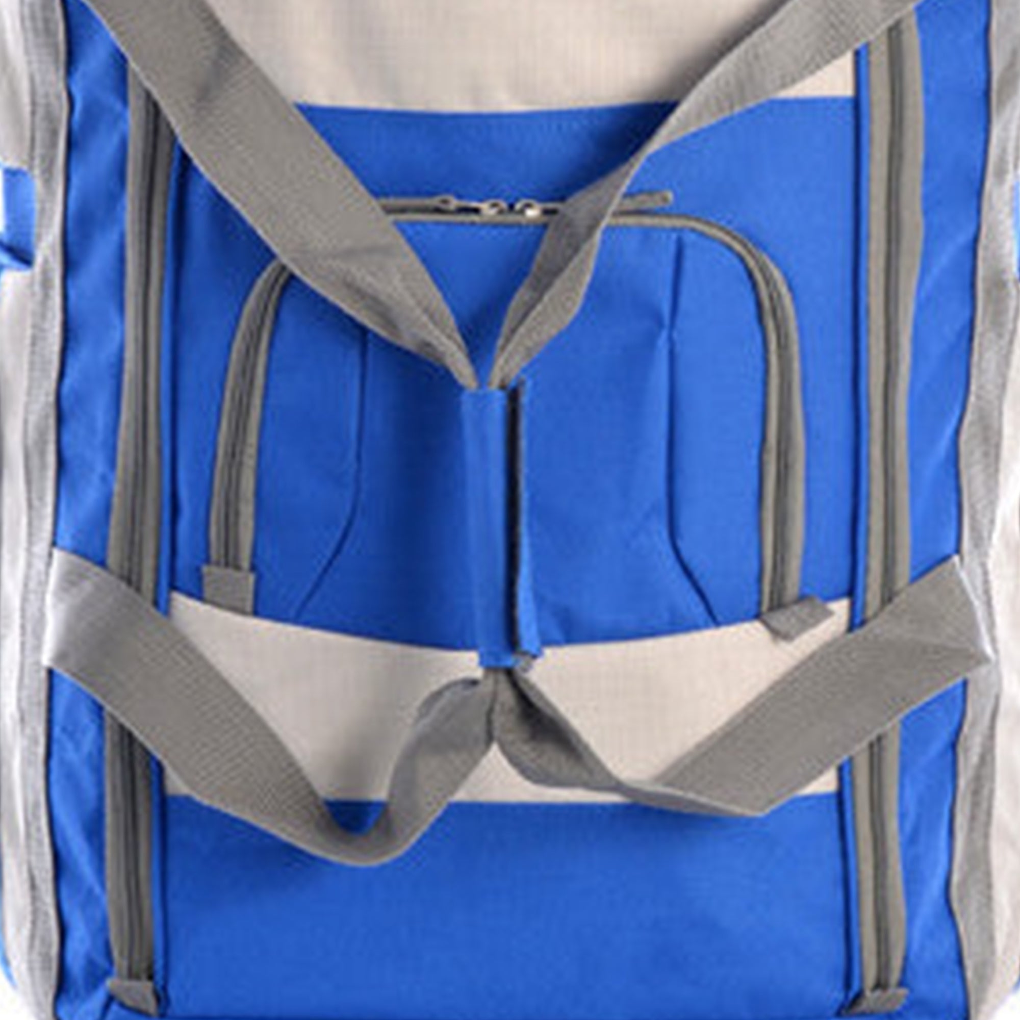 Olympia 29" 8 Pocket U Shape Rolling Duffel Bag w/ Handle, Blue (Open Box) - VMInnovations