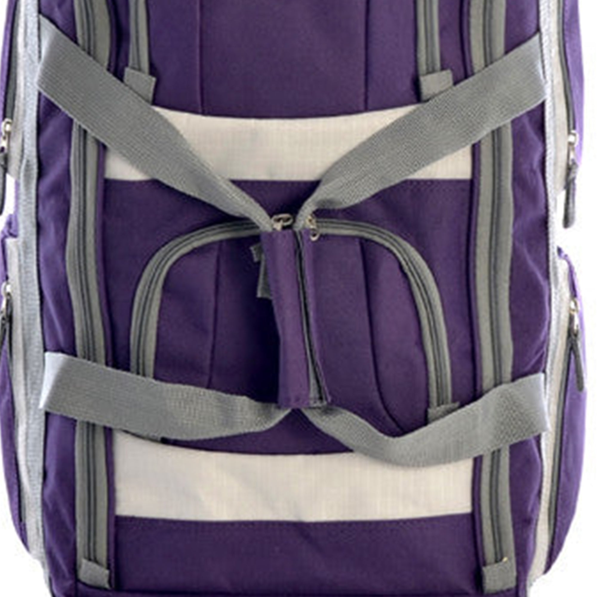Olympia 26 Inch 8 Pocket Rolling Duffel Bag w/ Retractable Handle, (Open Box)