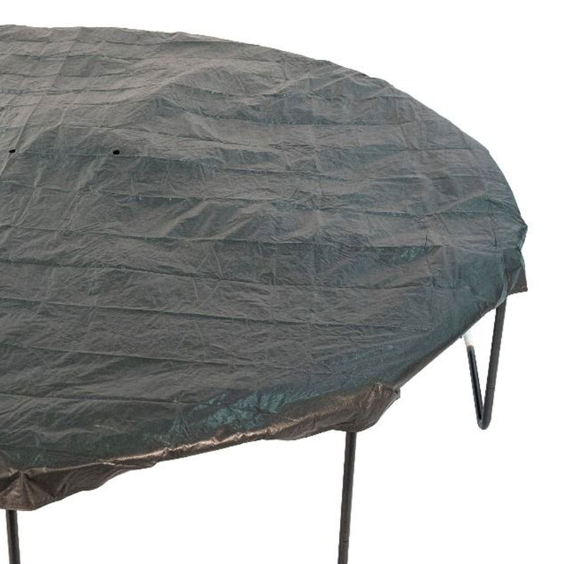 JumpKing ACC-WC15PE 15 Foot Polyethylene Round Trampoline Weather Cover, Black