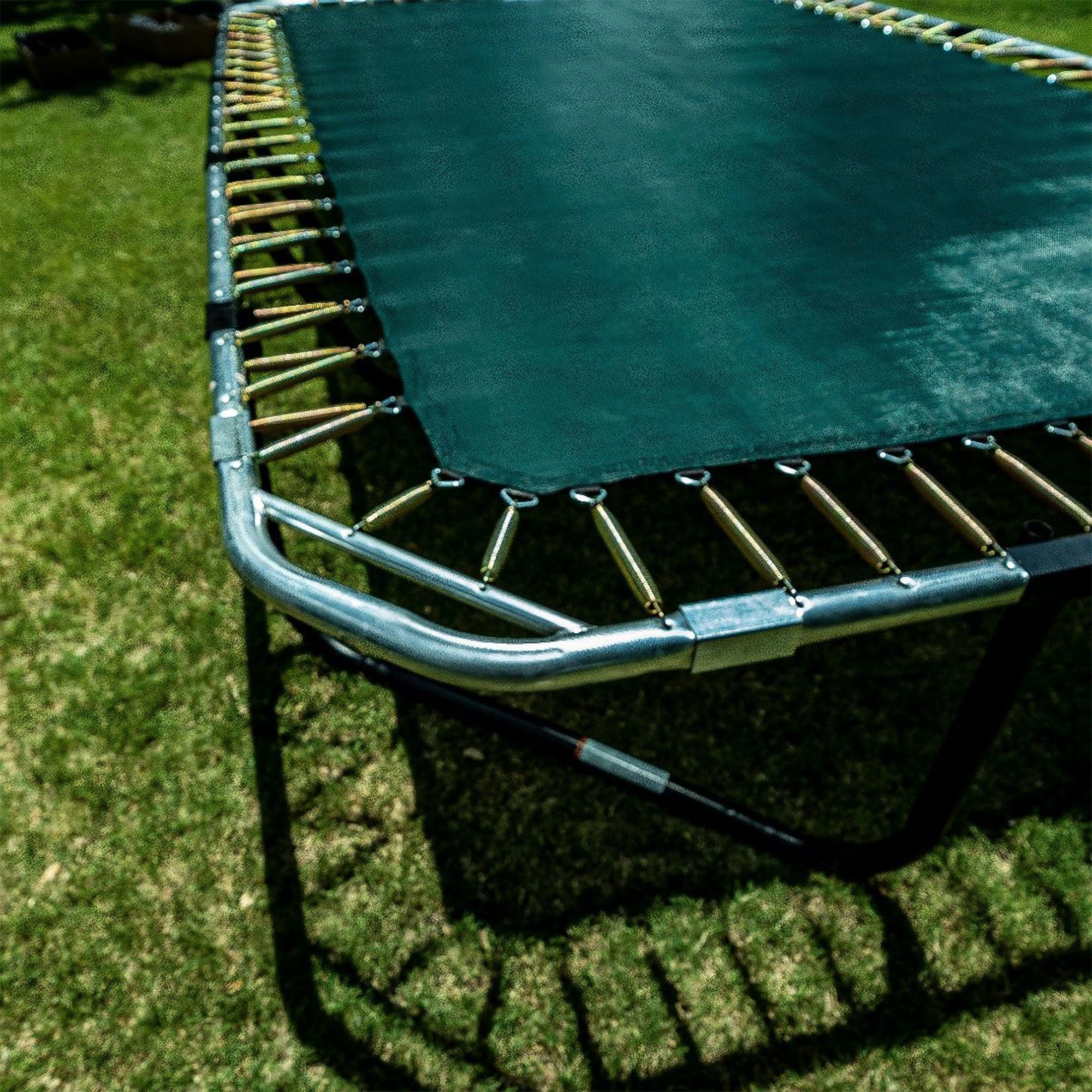 JumpKing Pro Series 10 by 18 Feet Rectangular Enclosure Trampoline, Black/Orange