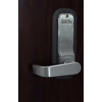 Lockey USA Mechanical Keyless Keypad Door Lever Lock, Silver (For Parts)