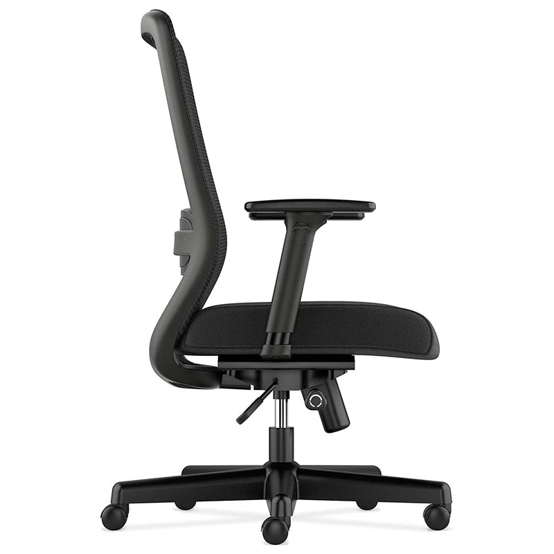 Mesh High Back Task Chair with Lumbar Support and Seat Glide, Black (For Parts)