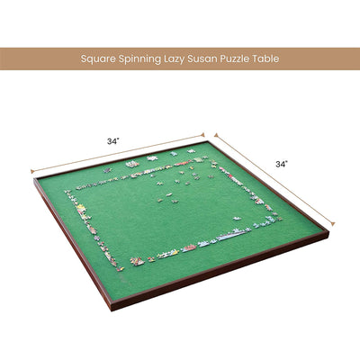 Bits and Pieces Square 1500 Piece Jigsaw Puzzle Board Spinner, 34 Inch Surface