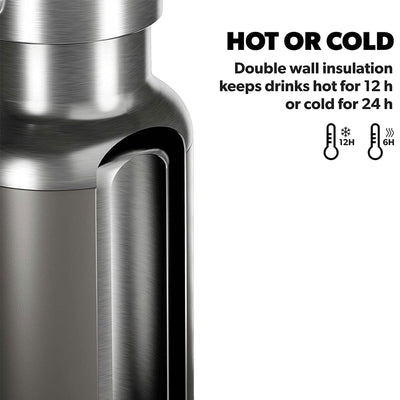 Dometic 22 Oz Double Insulated Vacuum Sealed Stainless Steel Bottle (Open Box)