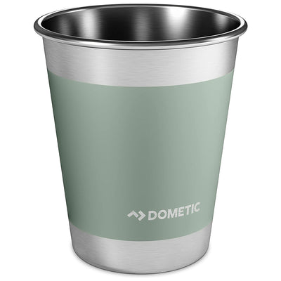 Dometic CUP50 17 Ounce Stainless Steel Stackable Drinking Cup, Moss (4 Pack)