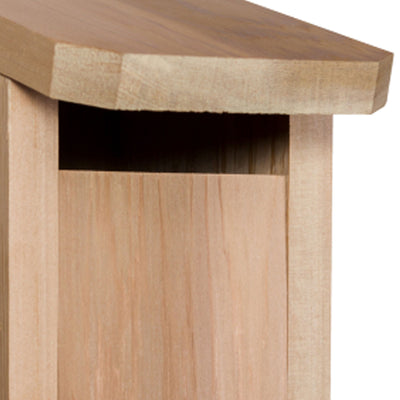All Things Cedar Bluebird Nesting Bird House with Pivoting Door and Landing Roof