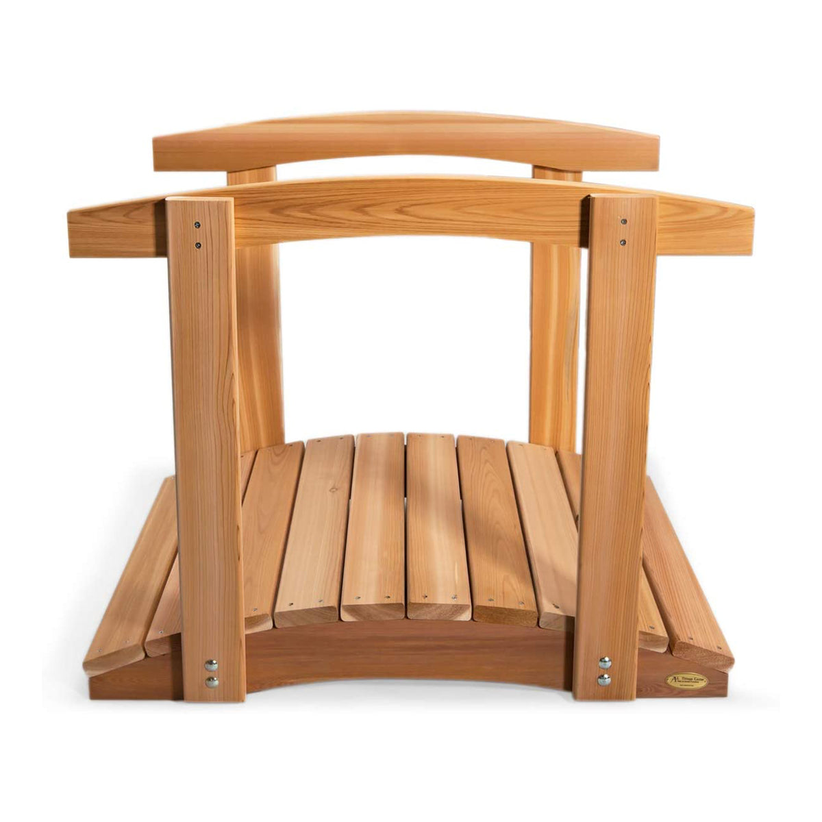 All Things Cedar 3 Foot Natural Bridge with Side Rails (Open Box) - VMInnovations