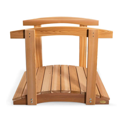 All Things Cedar 3 Foot Natural Bridge with Side Rails (Open Box) - VMInnovations
