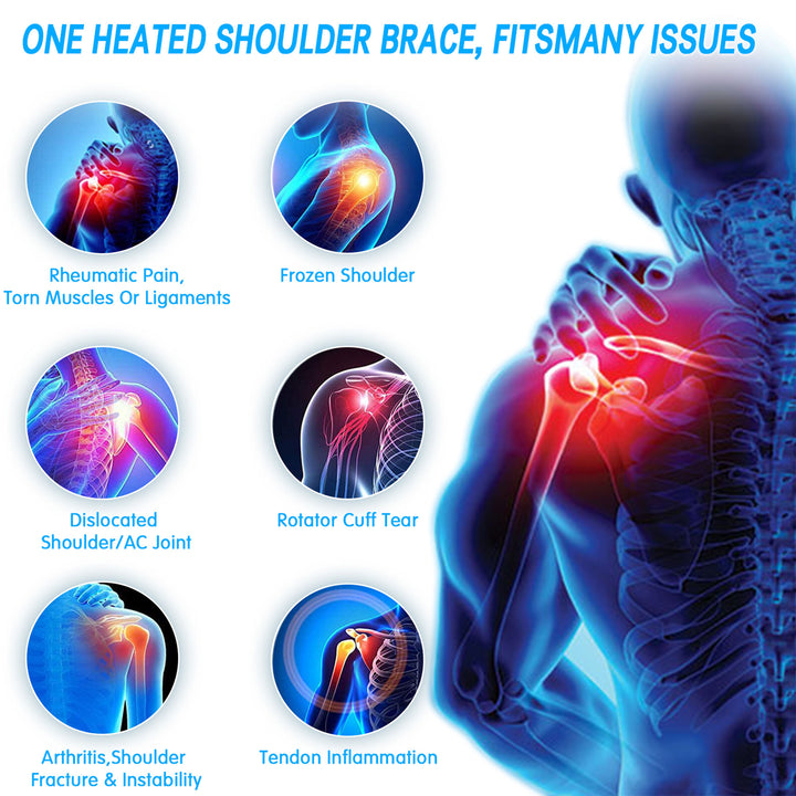 UTK Jade Stone Shoulder Pain Relief Heating Pad w/ Smart Controller (Open Box) - VMInnovations